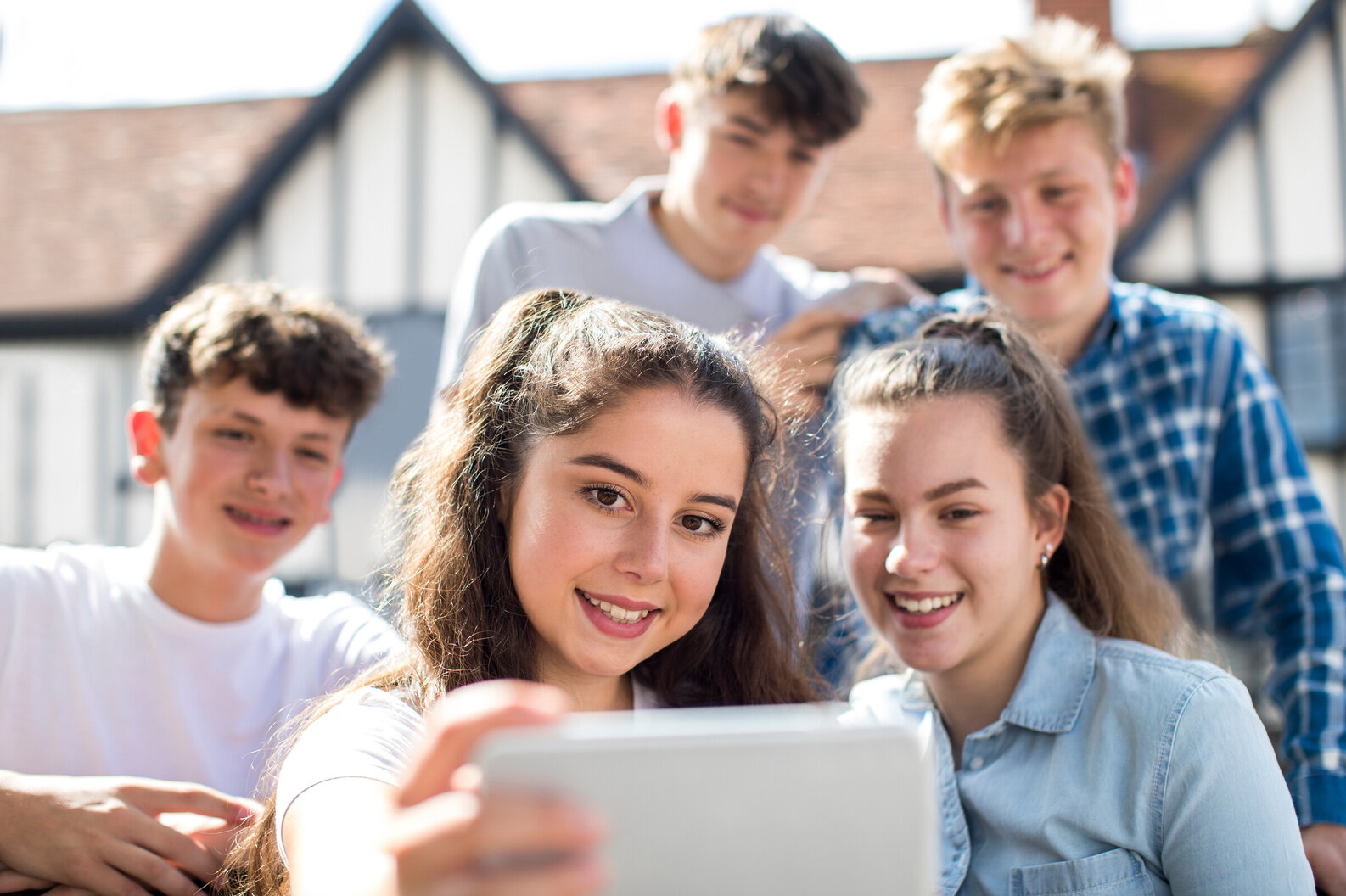 Group of teens