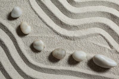 sand stones pattern in greyscale